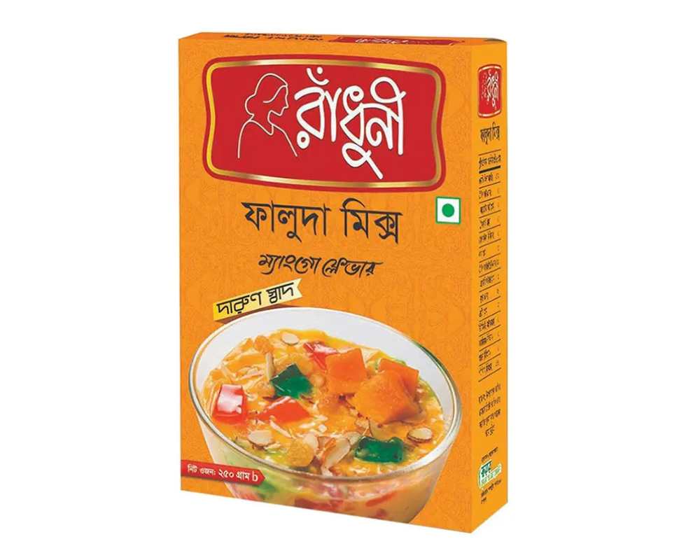 Radhuni Falooda Mix Mango Flavor - 250g,-91029-120