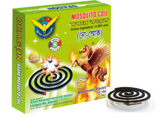 Dragon No-Smoke Mosquito Coil 1pc,-989-10