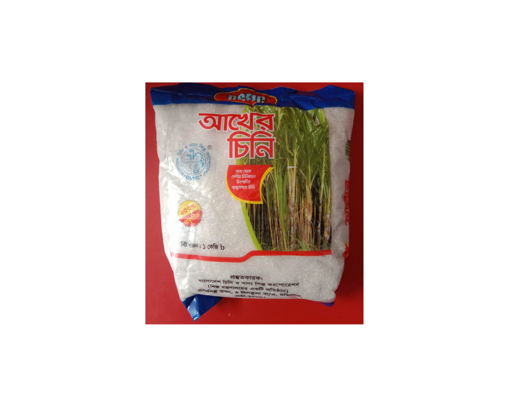 BSFIC Sugar (Red) বুনিয়াদি চিনি (লাল) 1kg, 91109-130