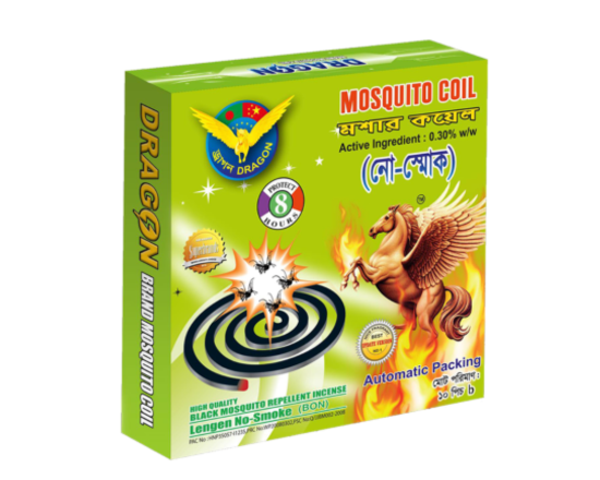 Dragon No-Smoke Mosquito Coil 1pack (10pcs),-7807-100