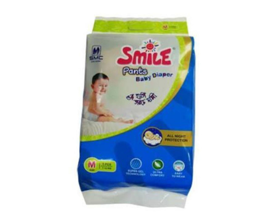 Smile  Pants Baby Diaper Mini Series M (7-12)kg - 5pcs, 9809