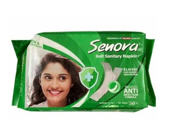Senora Belt System Sanitary Napkins - 10pad, 2822