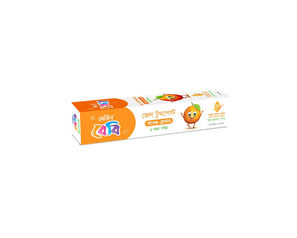 Meril Baby Gel Toothpaste (Orange) 45g-975.29-110