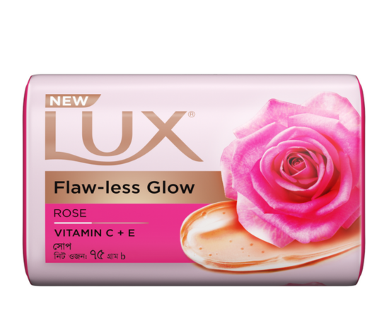 Lux Soap Bar Flawless Glow  Rose  75gm,-9459-55