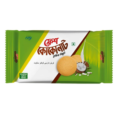 Fresh Coconut Cookies Biscuit ফ্রেশ কোকোনাট কুকিজ বিস্কুট 185gm