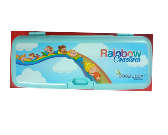 Good Luck (Rainbow Coasters) Pencil Box 1pc, 9409