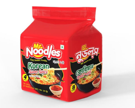 Mr. Noodles Korean Super Spicy-(62gmX4pcs),-9979-110