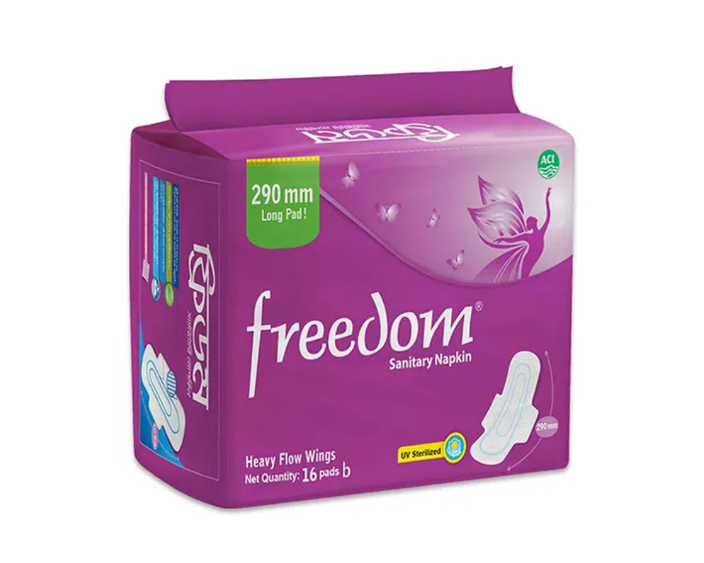 Freedom Sanitary Napkin Heavy Flow Wings 16pcs,-71597-200
