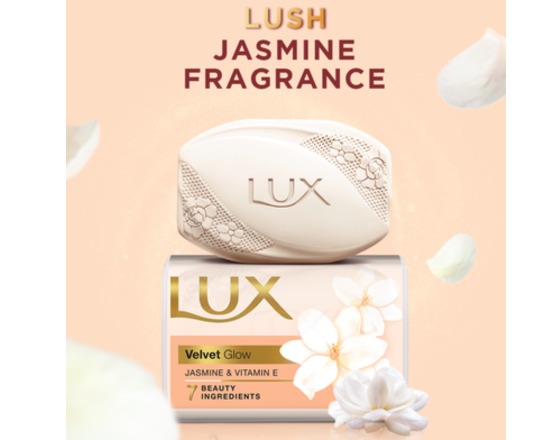 Lux Soap Bar Velvet Glow Jasmine 75g,-9459-55