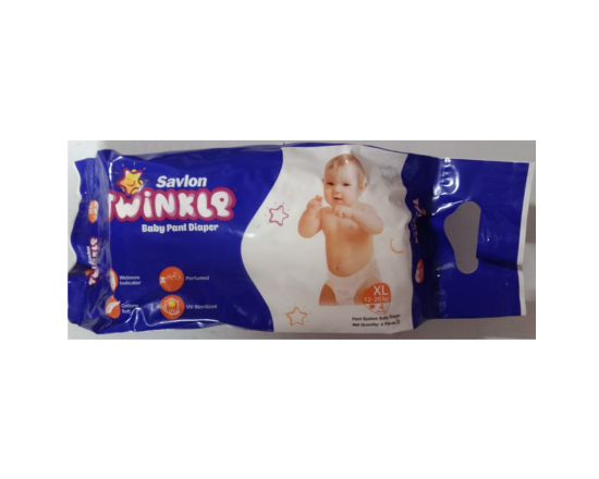 Savlon Twinkle Baby Pant Diaper Mini Pack XL- 4Pcs, C-859