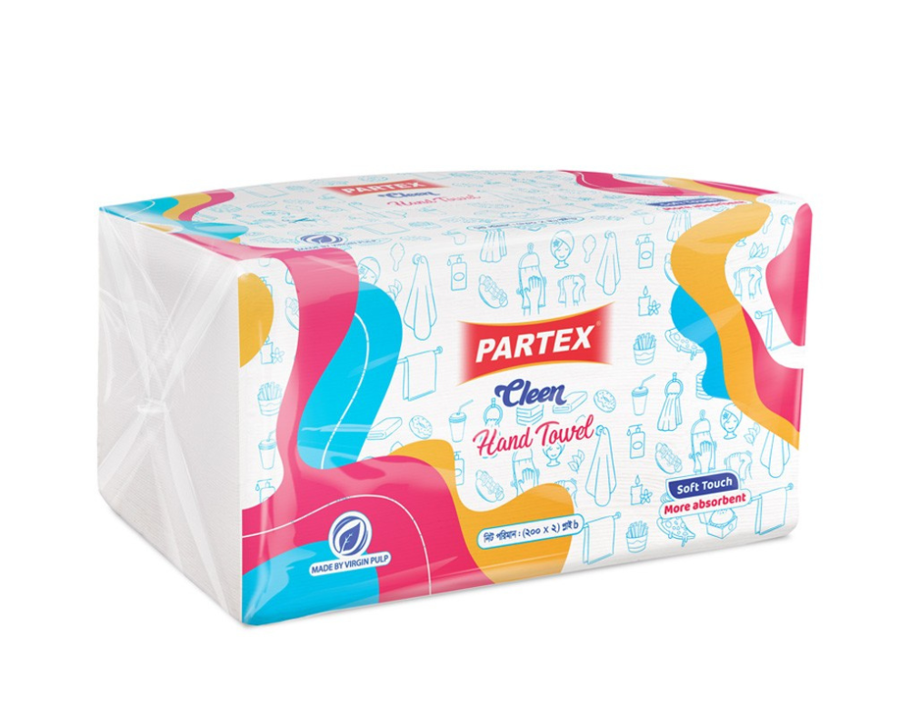 Partex Cleen Hand Towel (200X2 Ply)-9689-90