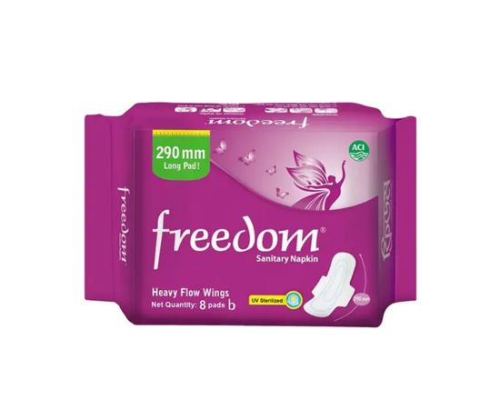 Freedom Sanitary Napkin Heavy Flow Wings 8pcs,-9909-110